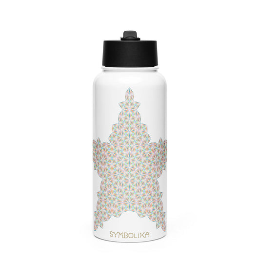 Penrose Star Water Bottle — visionary art by Symbolika
