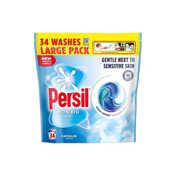 Persil Non Bio 4 in 1 Laundry Capsules 34 Washes - ebebek