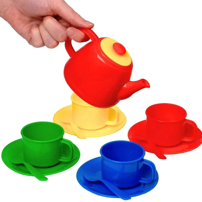 Peterkin Tea Set in Carry Case - Primary Colours - ebebek
