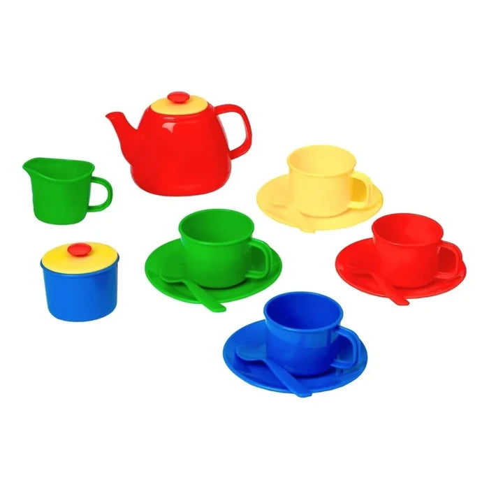 Peterkin Tea Set in Carry Case - Primary Colours - ebebek