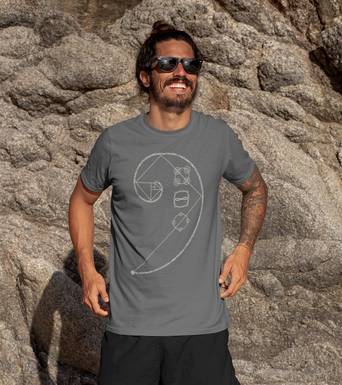 Phi Golden Ratio T-Shirt Choice of Colors — Image 4 by Symbolika