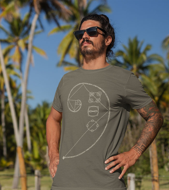 Phi Golden Ratio T-Shirt Choice of Colors — Image 5 by Symbolika