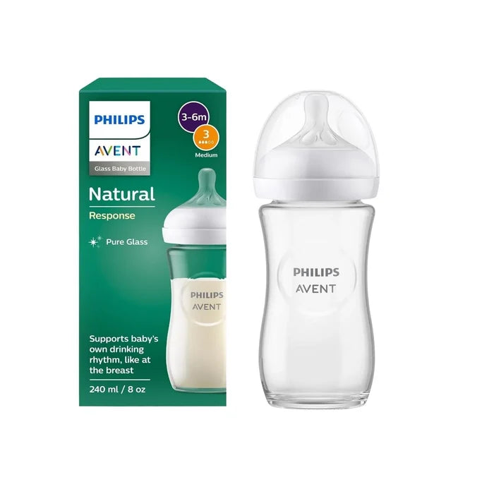 Philips Avent Natural Response Glass Bottle 3 - 6 months 240ml - ebebek - Christmas