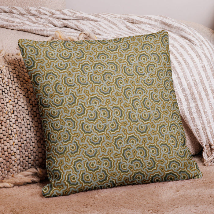 Pillow Geometric Pattern – Bouquet Grey Earth - symbolika