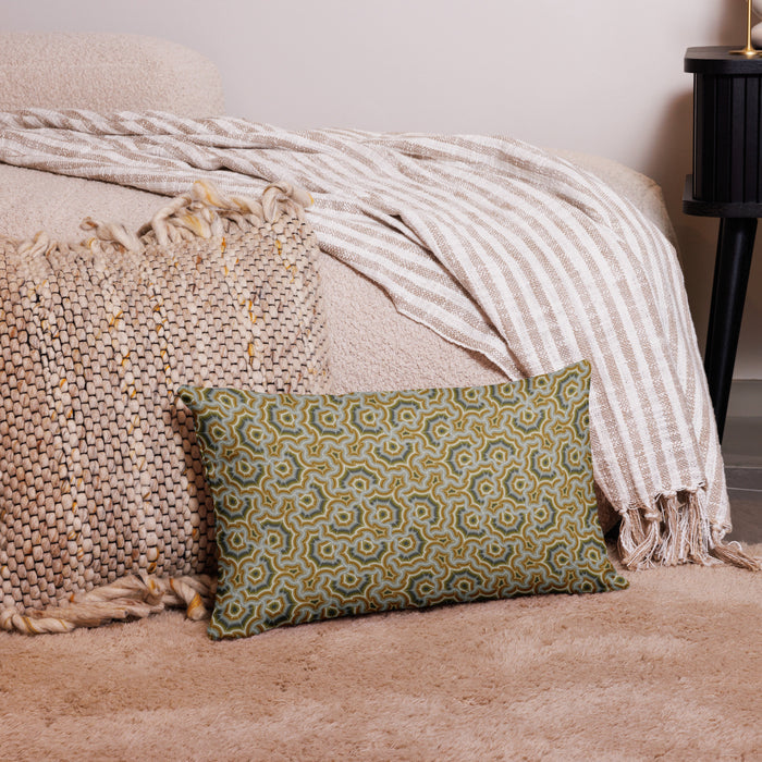 Pillow Geometric Pattern – Bouquet Grey Earth - symbolika