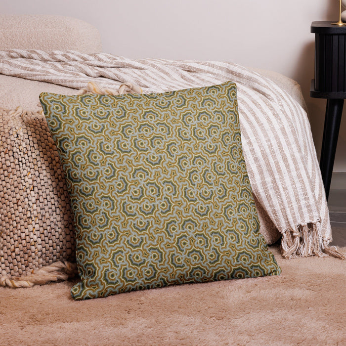 Pillow Geometric Pattern – Bouquet Grey Earth - symbolika