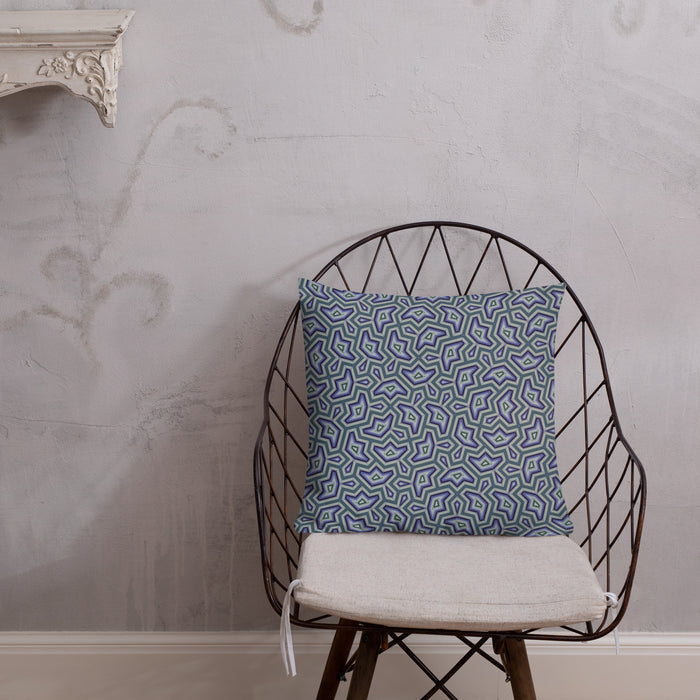 Pillow Geometric Pattern – Dynamika Aqua - symbolika