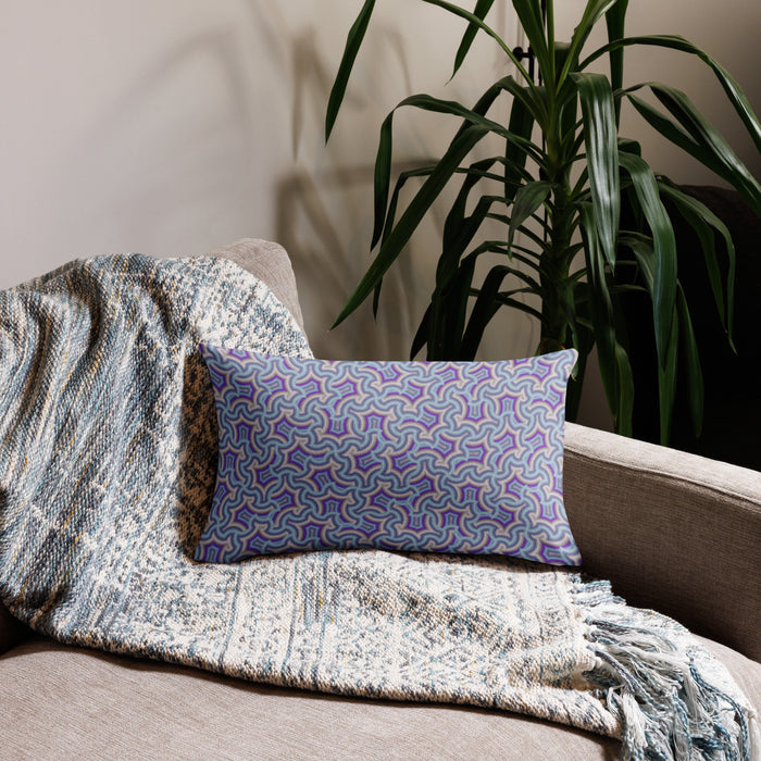 Pillow Geometric Pattern Harpy Light Blue - symbolika