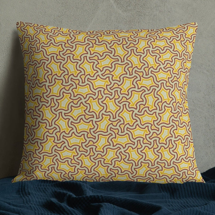 Pillow Geometric Pattern – Lemon Lime - symbolika