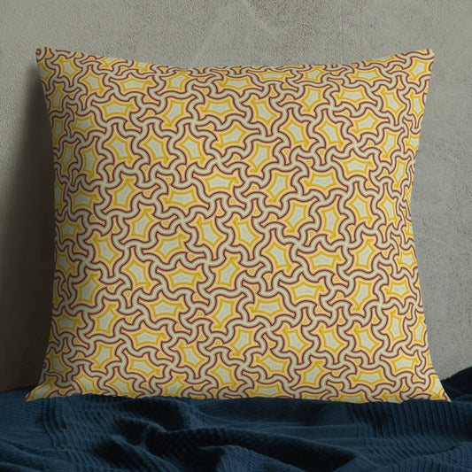 Pillow Geometric Pattern – Lemon Lime - symbolika