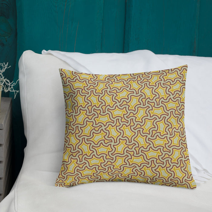 Pillow Geometric Pattern – Lemon Lime - symbolika