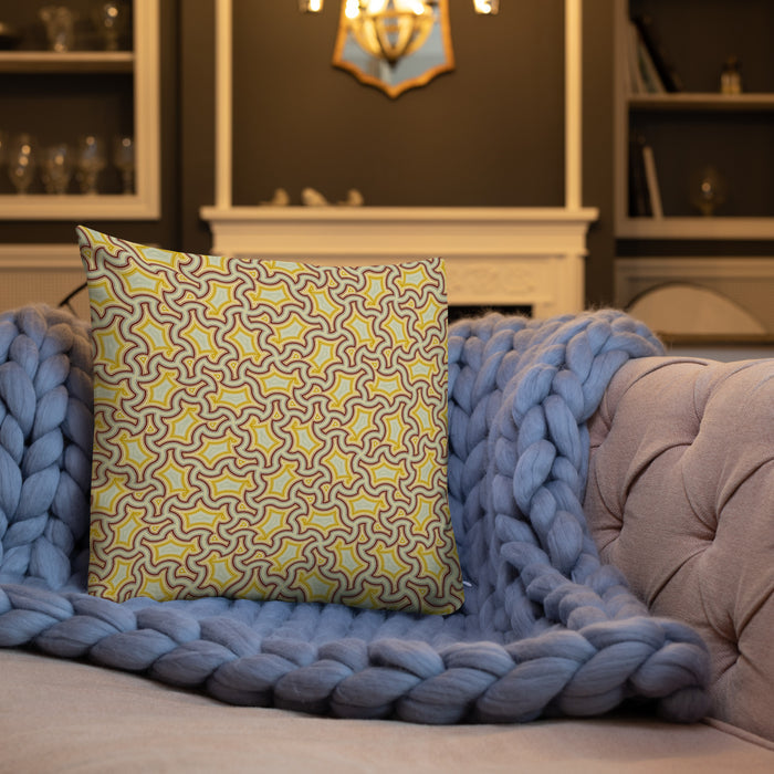 Pillow Geometric Pattern – Lemon Lime - symbolika
