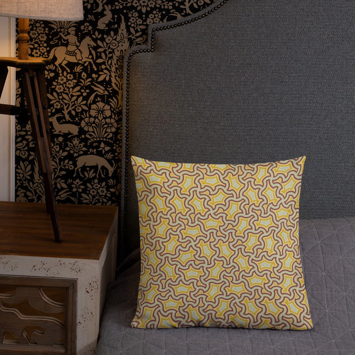Pillow Geometric Pattern – Lemon Lime - symbolika