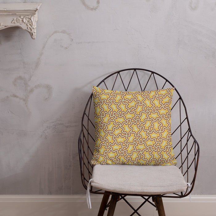 Pillow Geometric Pattern – Lemon Lime - symbolika