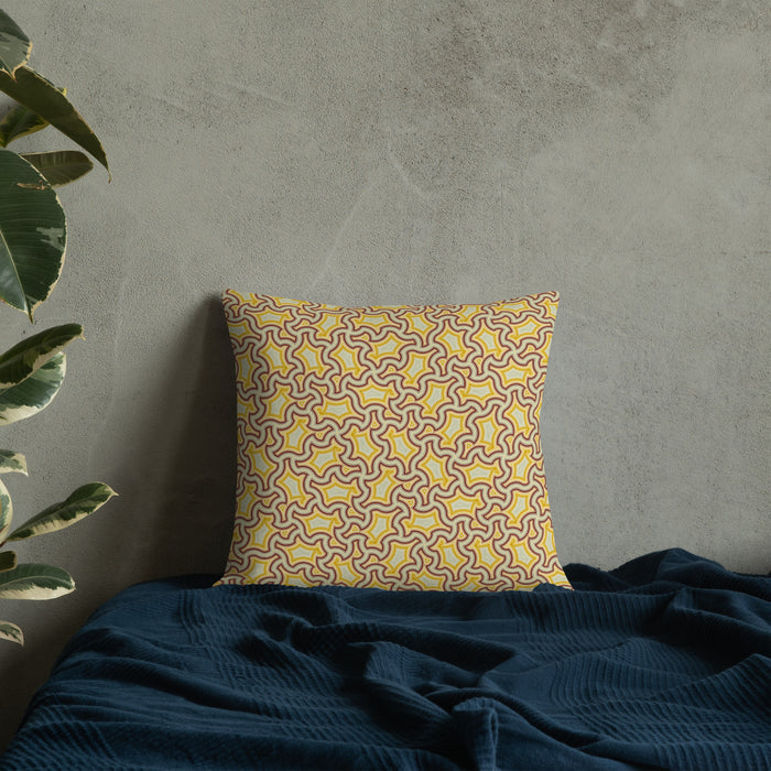 Pillow Geometric Pattern – Lemon Lime - symbolika
