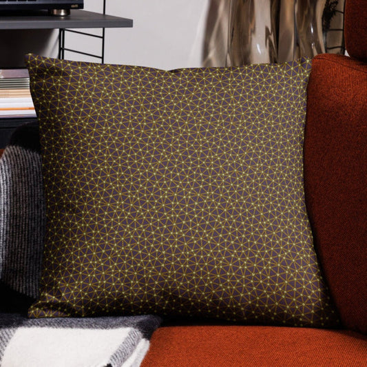 Pillow Geometric Pattern – Lumina Golden - symbolika