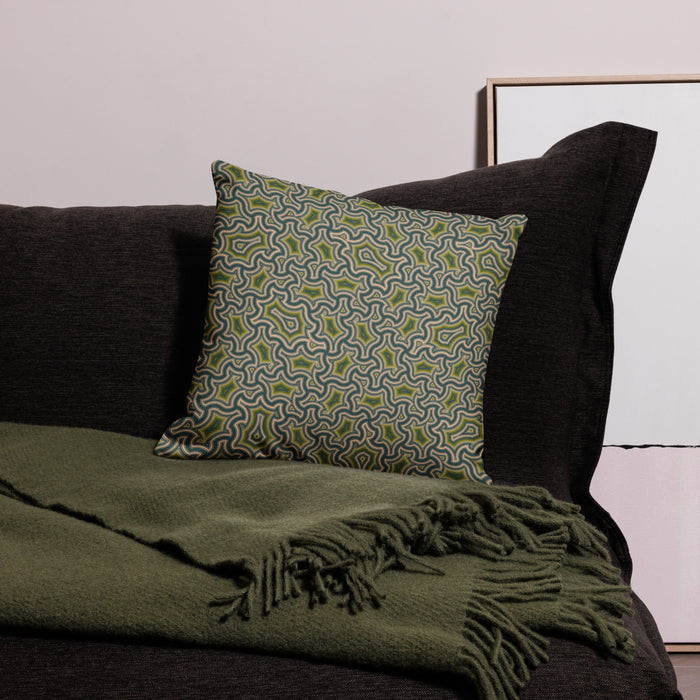 Pillow Geometric Pattern – Mint - symbolika