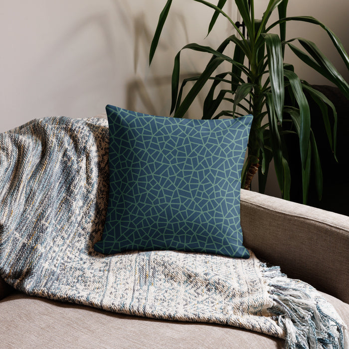 Pillow Geometric Pattern – Paved Ocean - symbolika