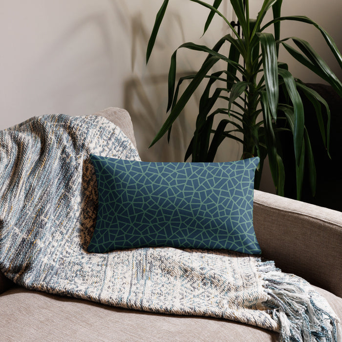 Pillow Geometric Pattern – Paved Ocean - symbolika