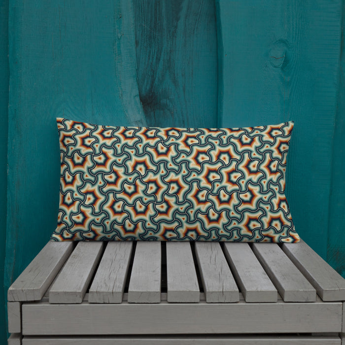 Pillow Geometric Pattern – Scales Exicana - symbolika