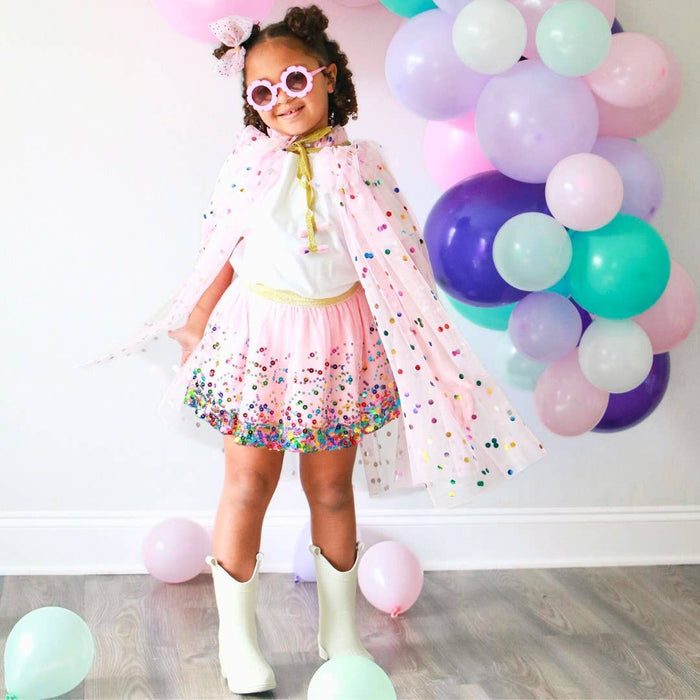 Pink Confetti Tutu - Dress Up Skirt - Kids Tutu - Birthday Tutu