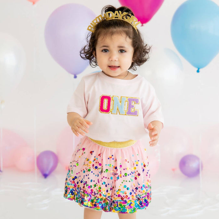 Pink Confetti Tutu - Dress Up Skirt - Kids Tutu - Birthday Tutu