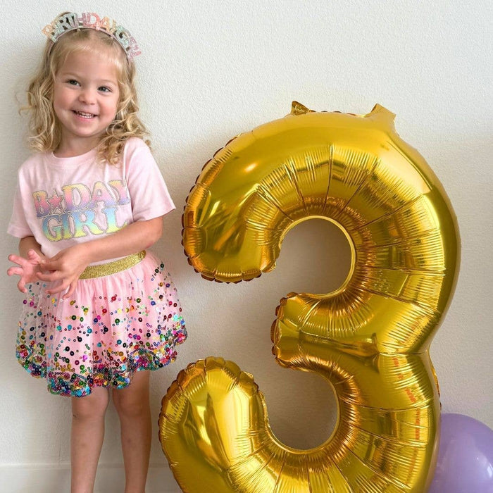Pink Confetti Tutu - Dress Up Skirt - Kids Tutu - Birthday Tutu