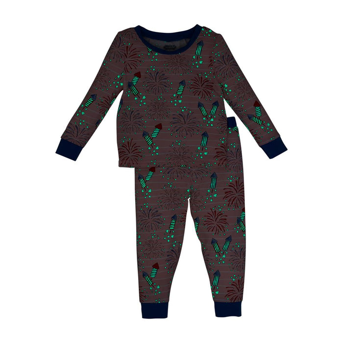 Pink Firework Glow Pj Set