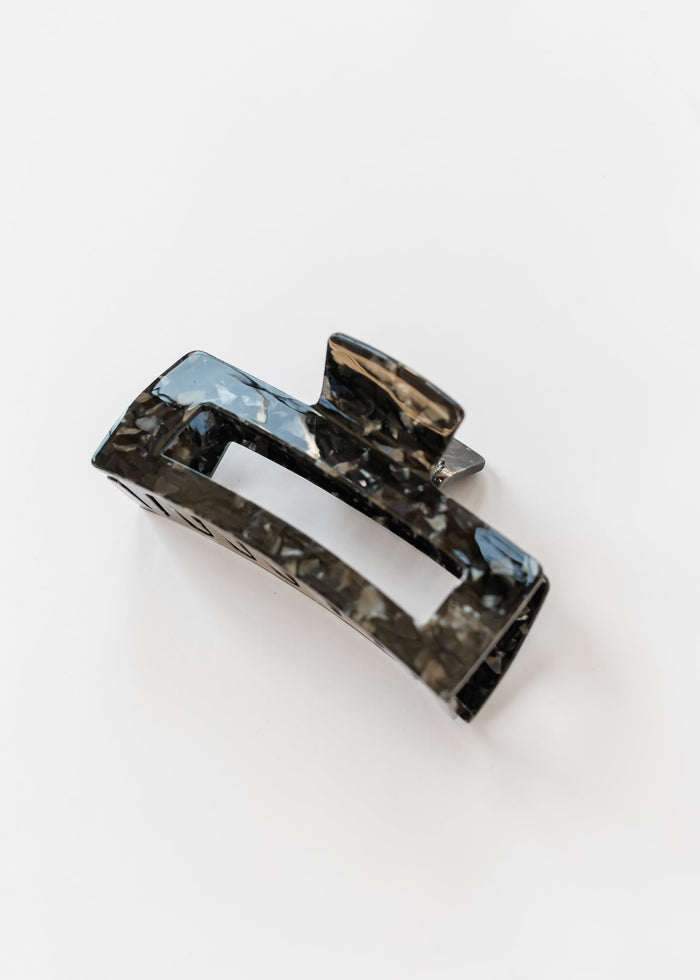 Marble Black Medium Claw Clip Accessories