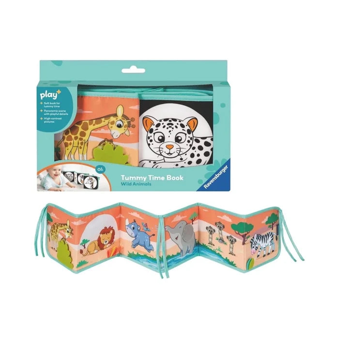 Play+ Tummy Time Wild Animals Book - ebebek