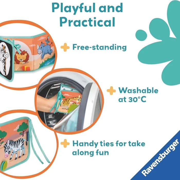 Play+ Tummy Time Wild Animals Book - ebebek