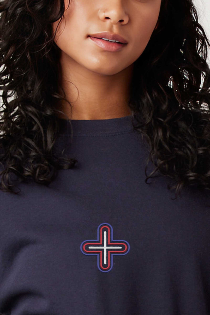 Plus - Colorfull Embroidery Women Sweatshirt - symbolika
