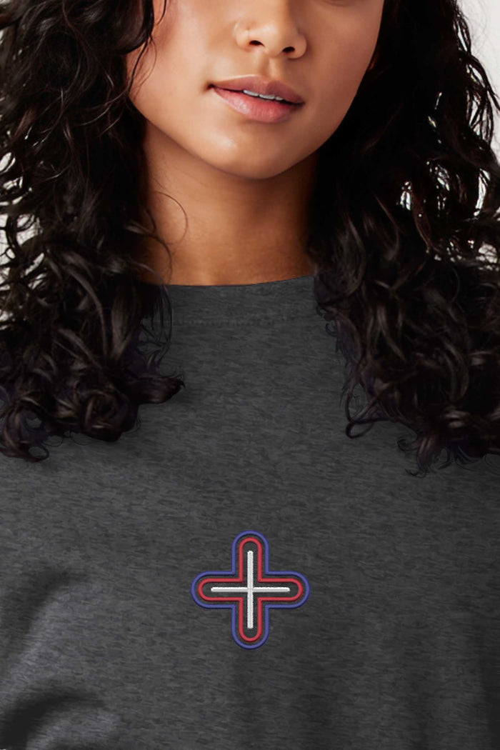 Plus - Colorfull Embroidery Women Sweatshirt - symbolika