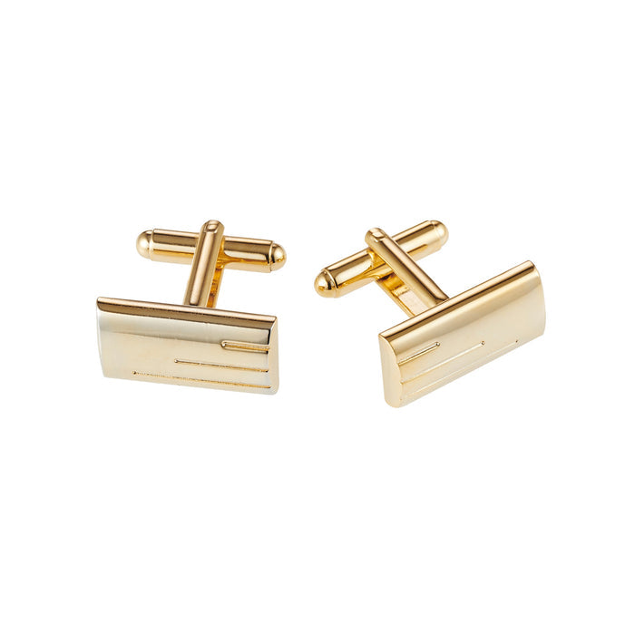 Polished Gold Plated Domed Shape Cufflinks