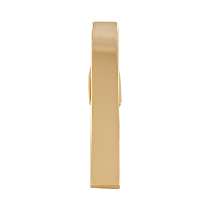 Polished Gold Plated Tie Clip