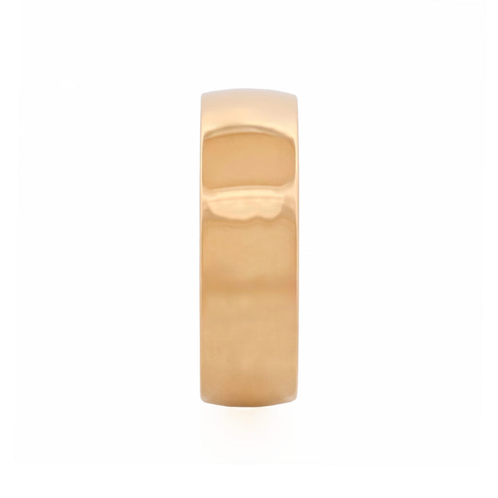 Polished Ion Plated 14k Gold Stainless Steel Ring