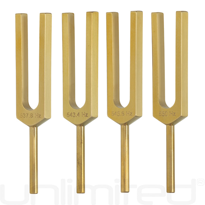 PraPelnia DNA Set of 4 Brass Tuning Forks