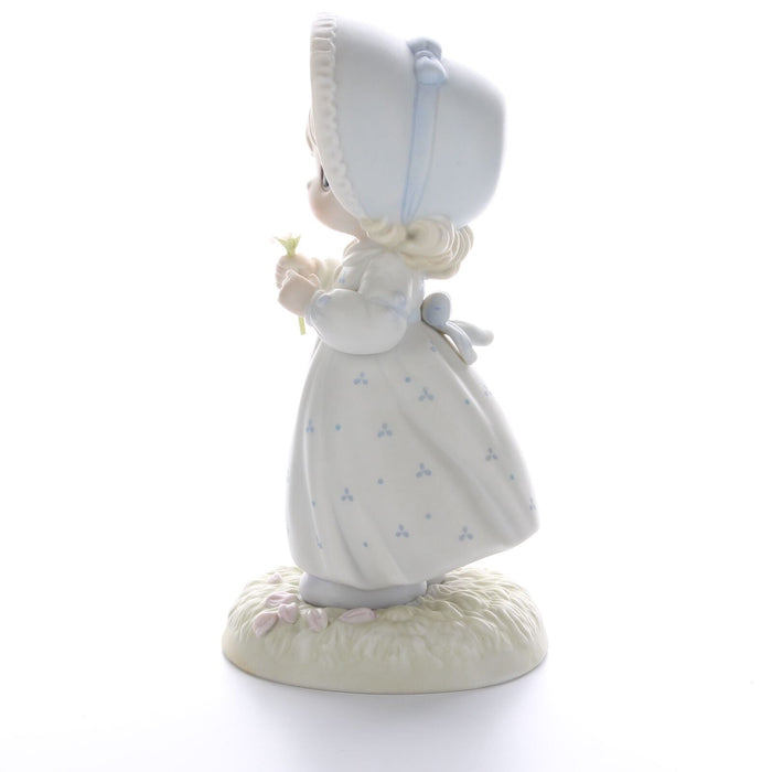 Precious Moments Vintage Porcelain Valentine's Day Figurine 1990 He Loves Me