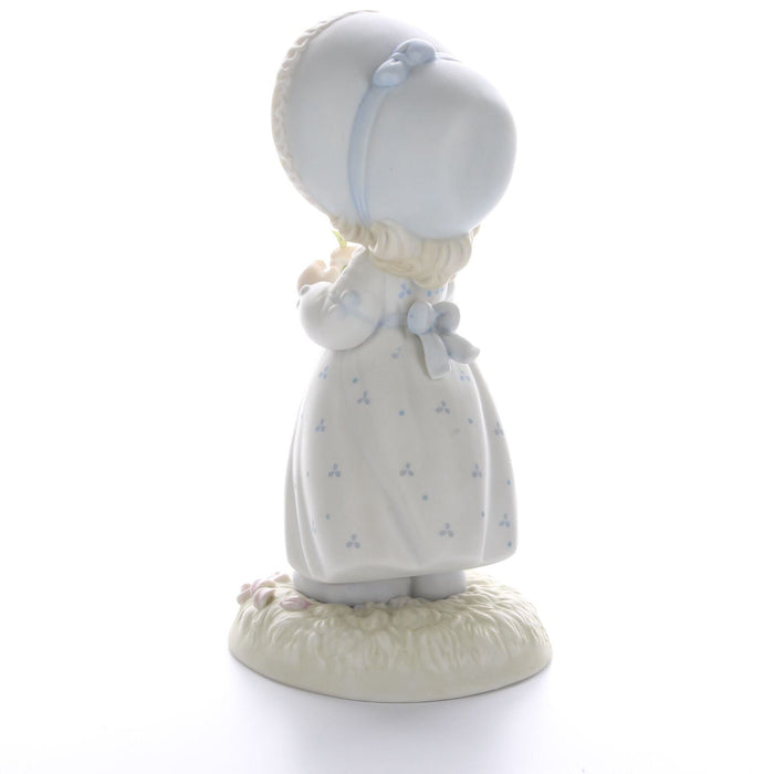 Precious Moments Vintage Porcelain Valentine's Day Figurine 1990 He Loves Me
