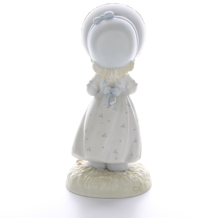 Precious Moments Vintage Porcelain Valentine's Day Figurine 1990 He Loves Me