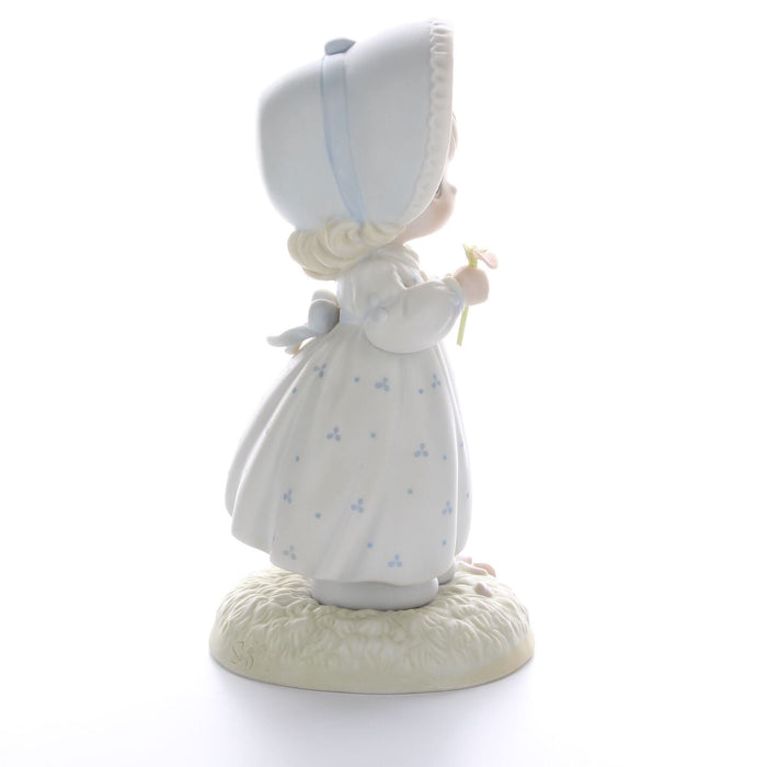 Precious Moments Vintage Porcelain Valentine's Day Figurine 1990 He Loves Me