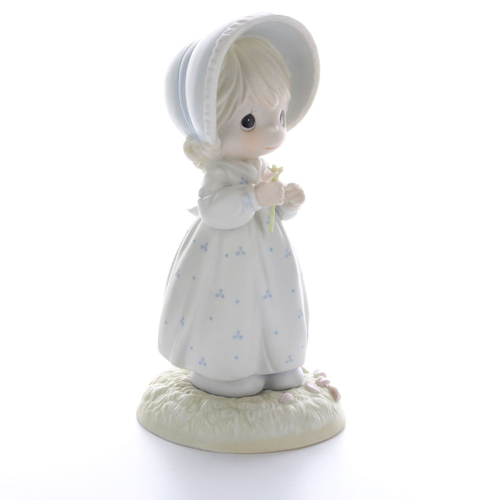 Precious Moments Vintage Porcelain Valentine's Day Figurine 1990 He Loves Me