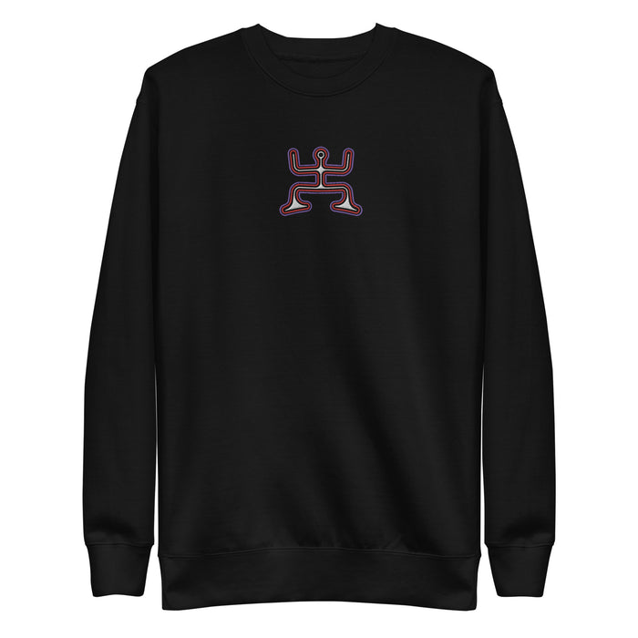 Psychedelic Party - Colorfull Embroidery Women Sweatshirt - symbolika