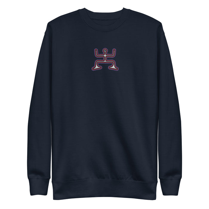 Psychedelic Party - Colorfull Embroidery Women Sweatshirt - symbolika