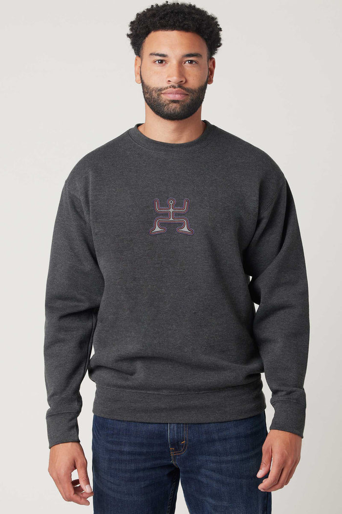 Psychedelic Party - Colorfull Embroidery Men Sweatshirt - symbolika
