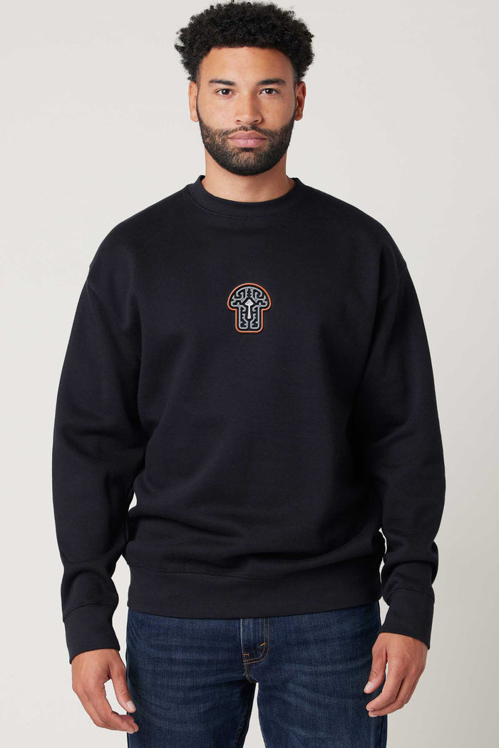 Psychedelic Shroom - Embroidery Unisex Sweatshirt - symbolika