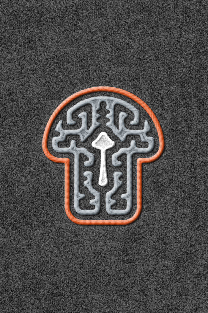 Psychedelic Shroom - Embroidery Unisex Sweatshirt - symbolika