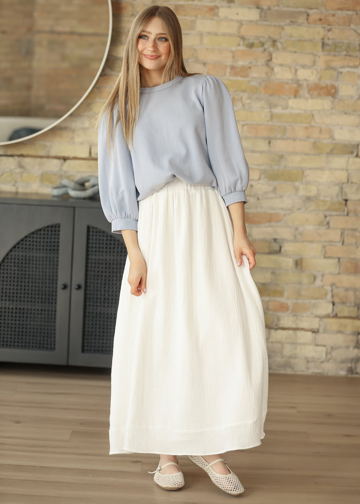 Puff 3/4 Sleeve French Terry Top FF Tops