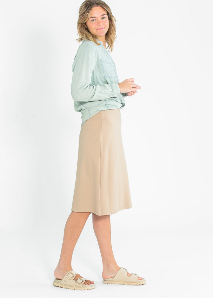 Quinn Knit Midi Skirt IC Skirts Taupe / XS