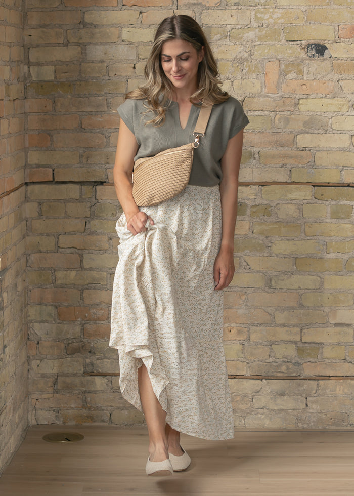 Raffia Woven Crossbody Bag Accessory